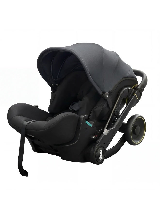 Max Convertible 2-in-1 Car Seat & Stroller – ECE R-129 Certified Travel System with 3-Level Adjustable Handle and Headrest – Up to 13kg - Image 3